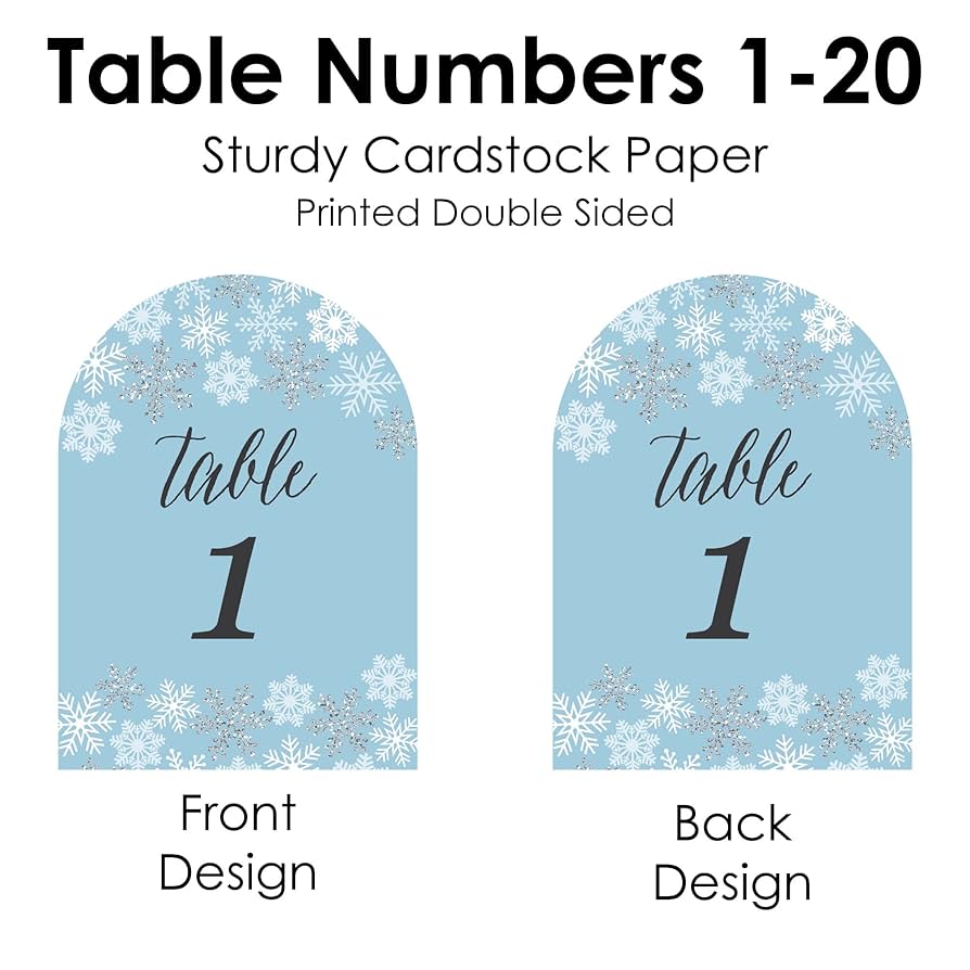 Amazon.com: Big Dot of Happiness Winter Wonderland